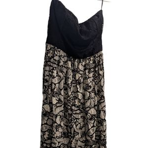 Papaya Strapless Floral Lace Maxi Dress